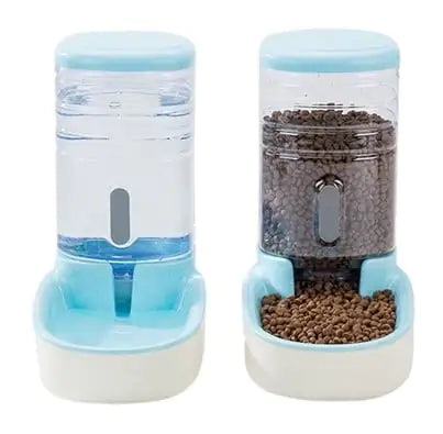 Automatic Pet Dog Feeder and Drinking Fountain Combo