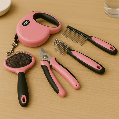 Pet Traction Rope & Grooming Kit