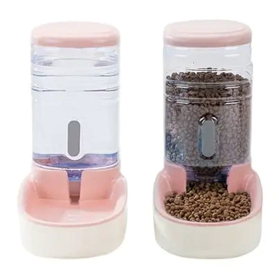 Automatic Pet Dog Feeder and Drinking Fountain Combo