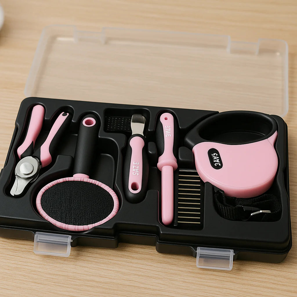 Pet Traction Rope & Grooming Kit